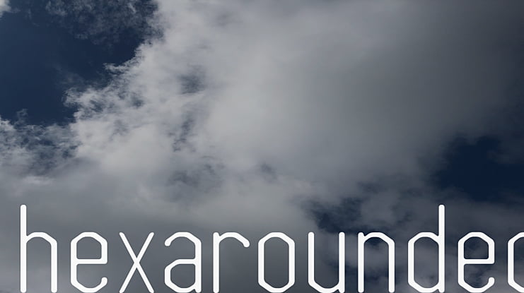 hexarounded Font