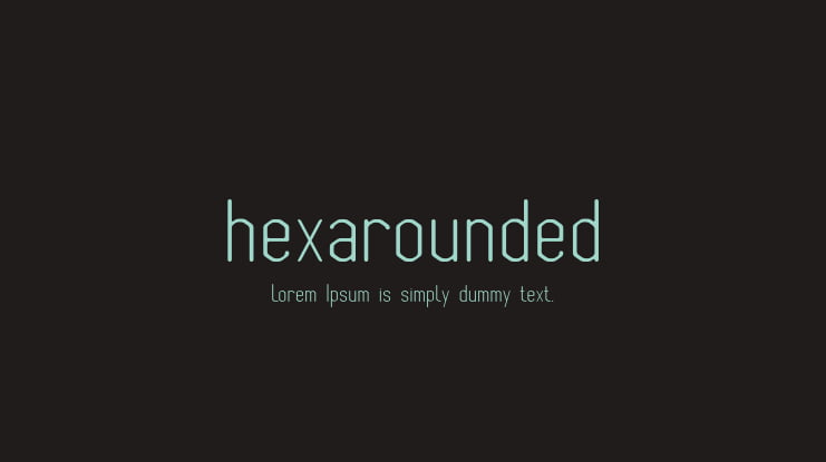 hexarounded Font