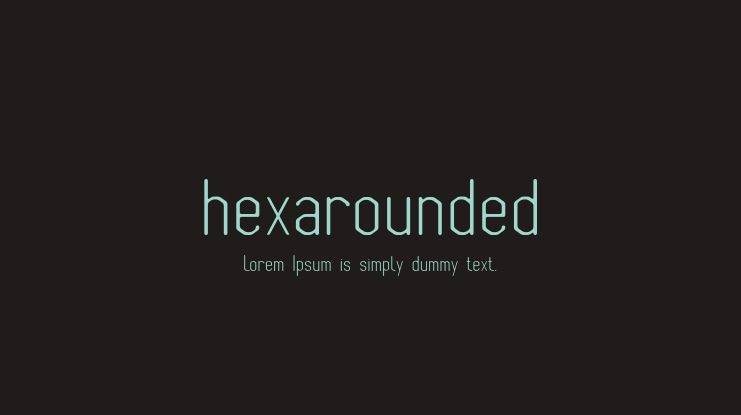 hexarounded Font