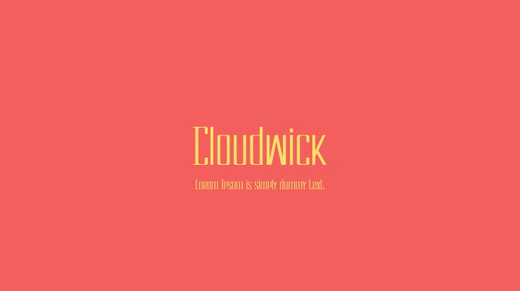 Cloudwick Font