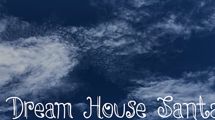 Dream House Santa Font