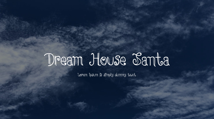 Dream House Santa Font