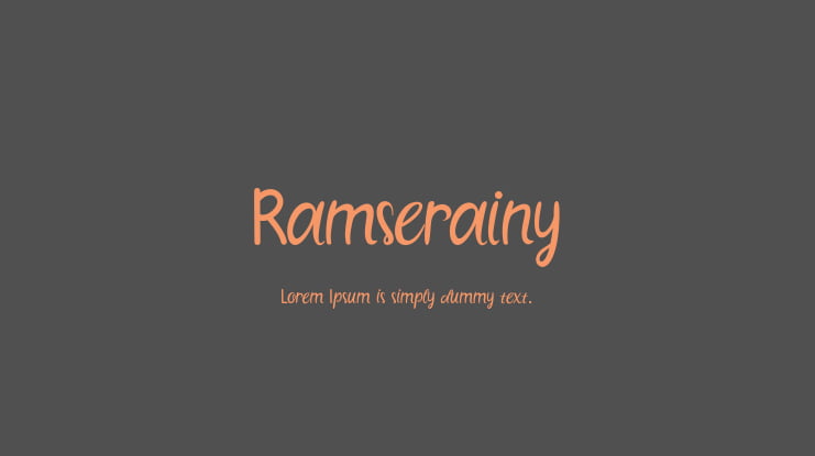 Ramserainy Font