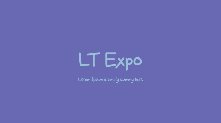 LT Expo Font