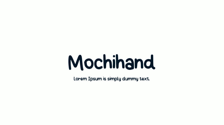 Mochihand Font