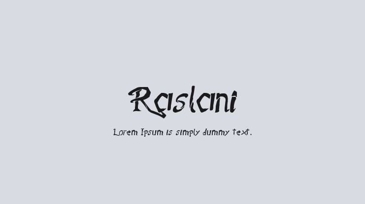 Raslani Font