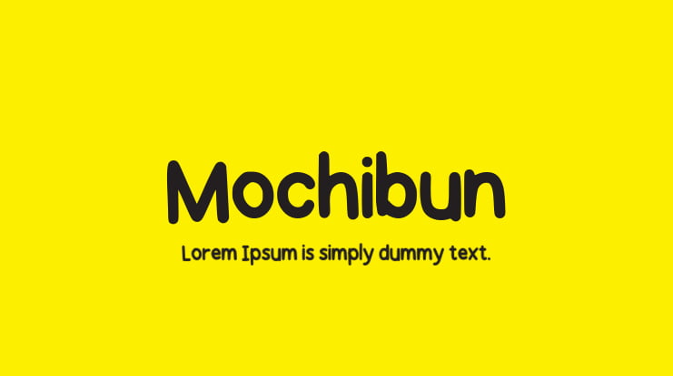 Mochibun Font