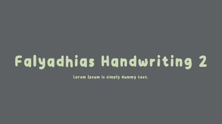 Falyadhias Handwriting 2 Font