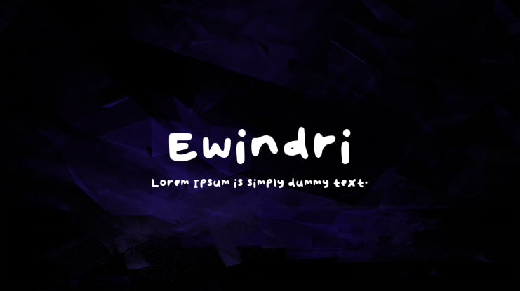 Ewindri Font