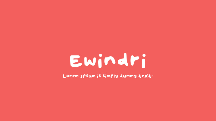 Ewindri Font