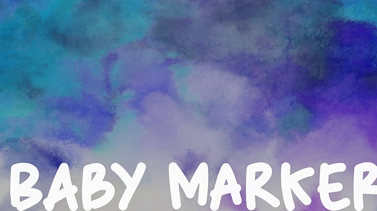 Baby Marker Font
