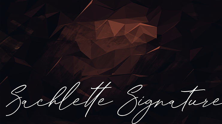 Sachlette Signature Font