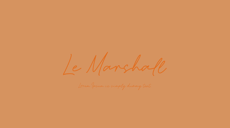 Le Marshall Font