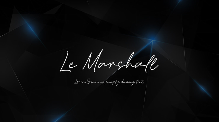 Le Marshall Font