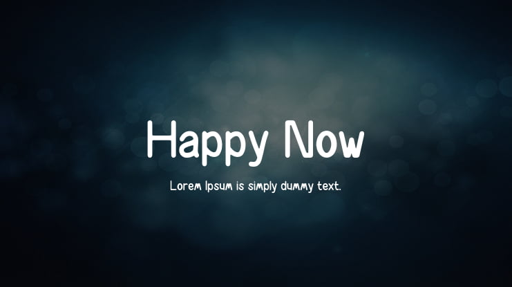 Happy Now Font