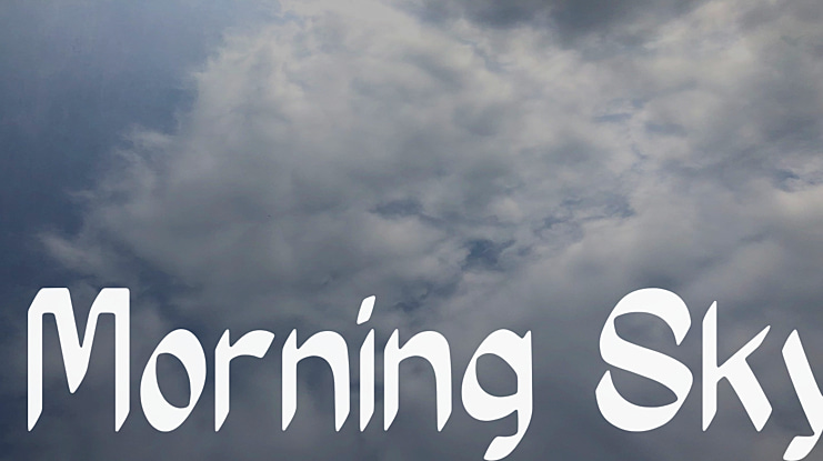 Morning Sky Font