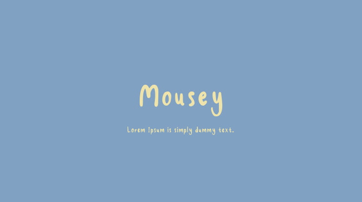 Mousey Font