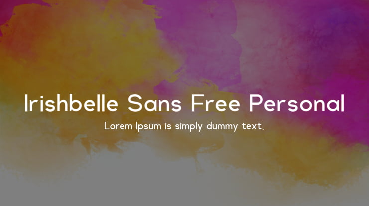 Irishbelle Sans Free Personal Font Family