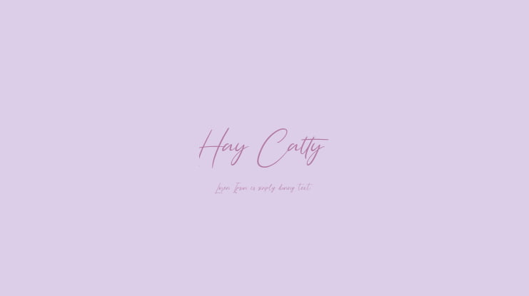Hay Catty Font