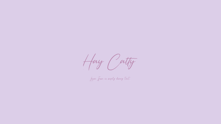 Hay Catty Font