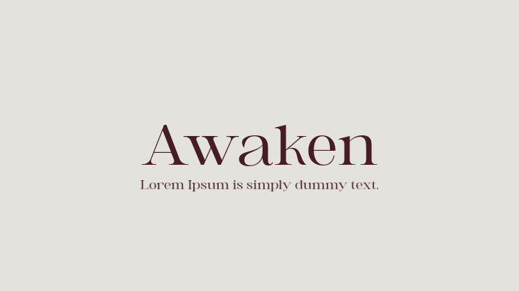 Awaken Font