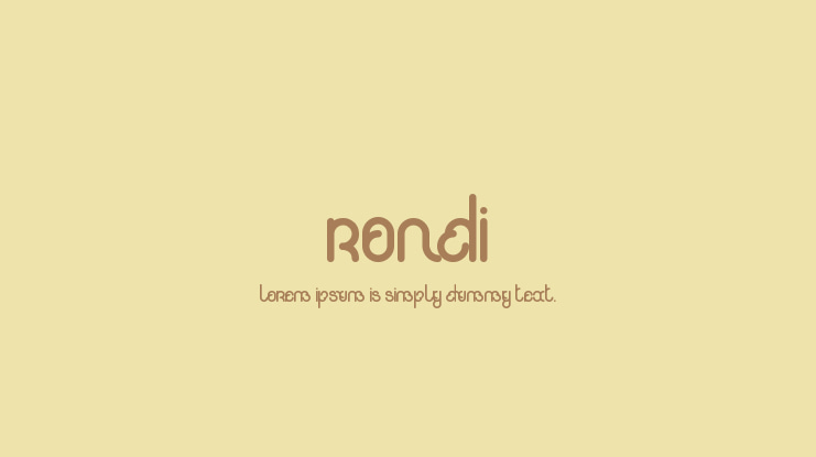 Rondi Font