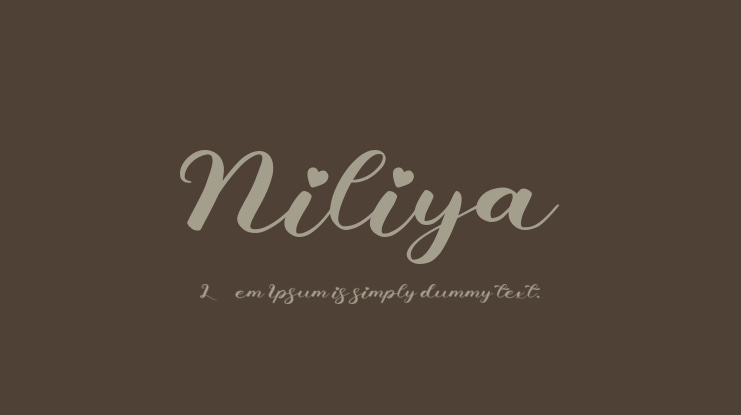 Niliya Font