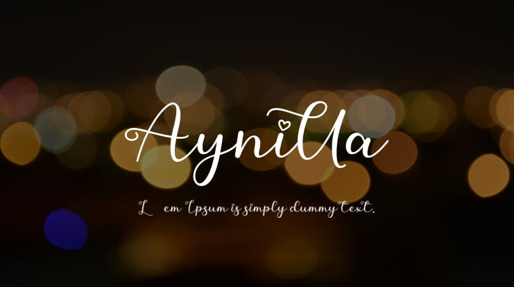 Aynilla Font