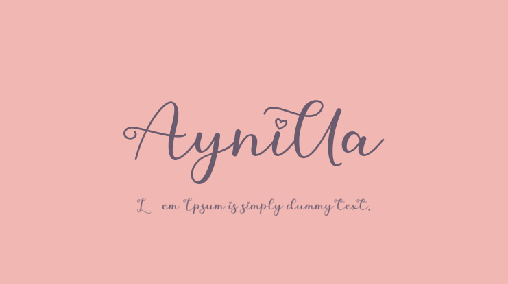 Aynilla Font