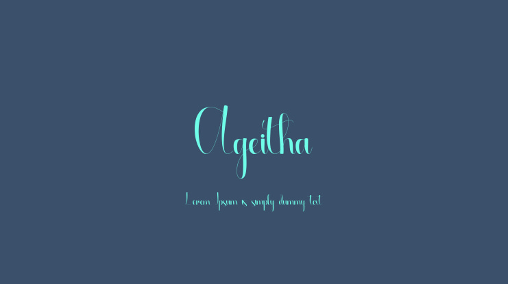 Ageitha Font