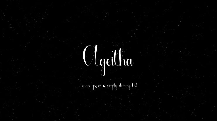 Ageitha Font