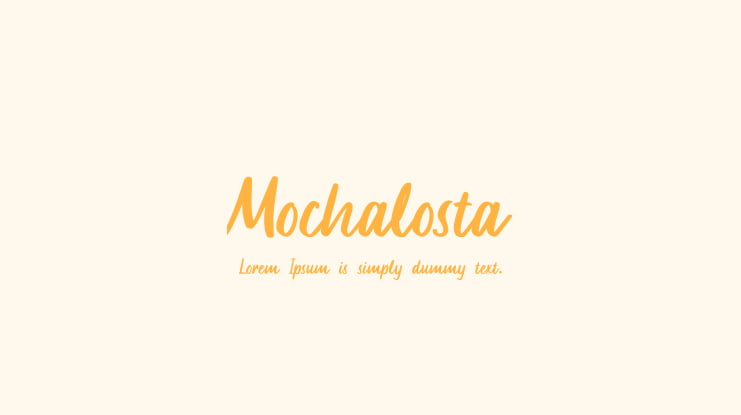 Mochalosta Font