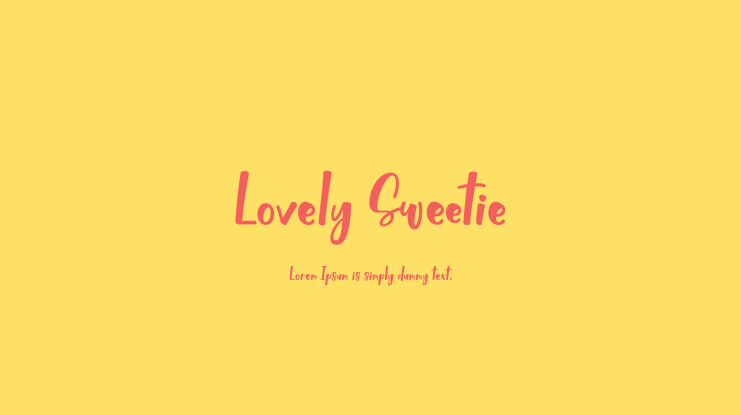Lovely Sweetie Font