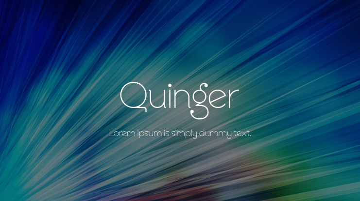 Quinger Font