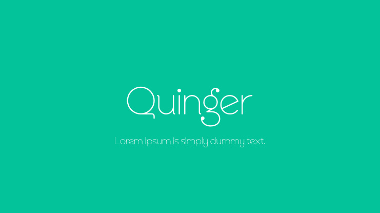 Quinger Font
