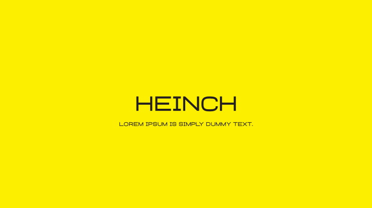 Heinch Font