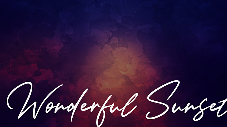 Wonderful Sunset Font