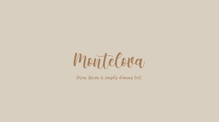 Montelova Font