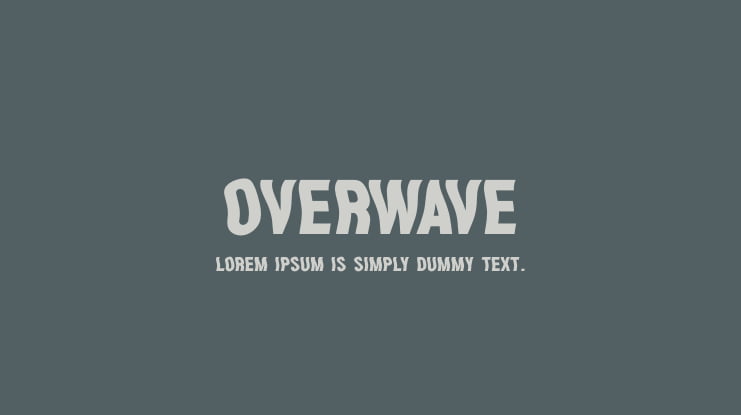Overwave Font