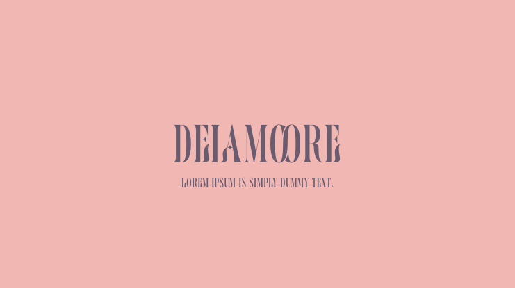 Delamoore Font