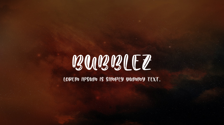 Bubblez Font