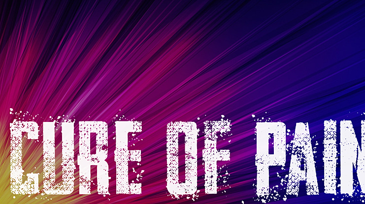 CURE OF PAIN Font