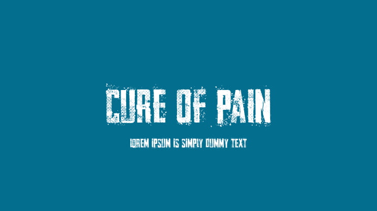 CURE OF PAIN Font