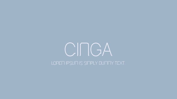 Cinga Font Family