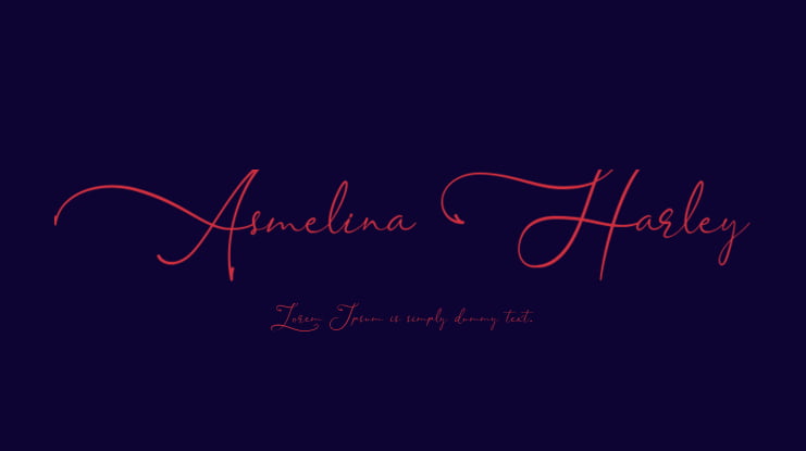 Asmelina Harley Font