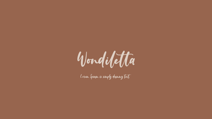 Wondiletta Font