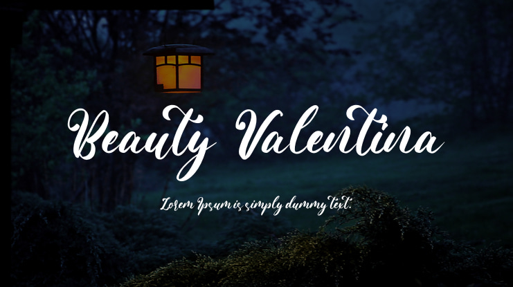Beauty Valentina Font