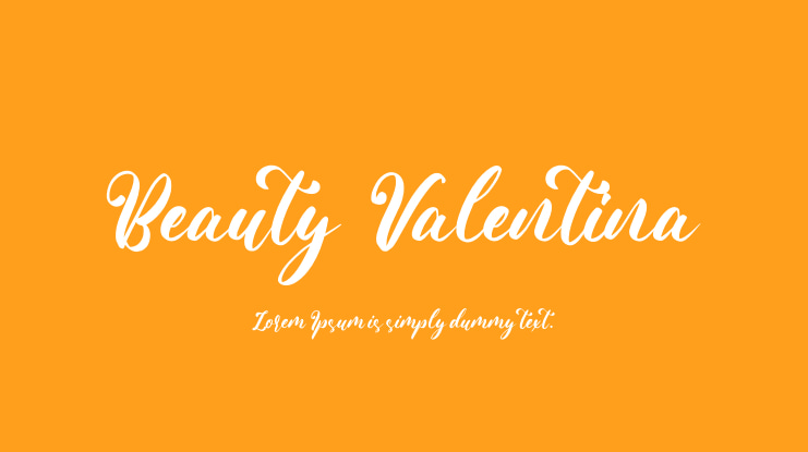 Beauty Valentina Font
