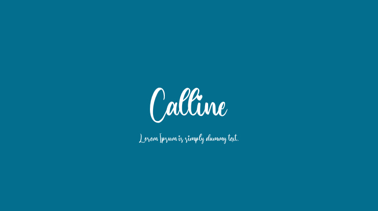 Calline Font