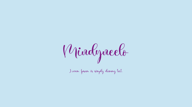 Mindyneelo Font